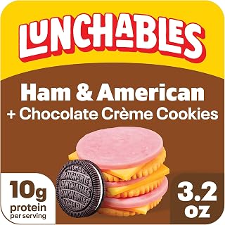 Lunchables Ham & American with Chocolate Creme Cookies, 3.2 oz Pack
