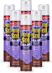 Pine-Sol 4-in-1 Furniture Polish Aerosol Spray, Lavender, 12.7 Oz, 6-Pk