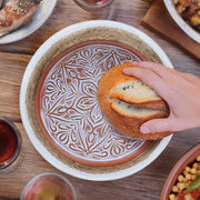 Ole Bazar Ceramic Bread Warmer Stone, Terracota Red, 1 Piece