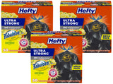 Ultra Strong 30 Gallon Trash Bags by Hefty – 50 Count (Pack of 3), 30.0 gallons, Plastic, White, Pack of 3