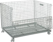 Global Industrial Wire Mesh Folding Open-Top Container, 30.4 Cu. Ft. Cap
