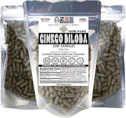 ZeeHERBS Pure Ginkgo Biloba Capsules 1200mg - 100 Capsules | 100% pure, Memory Support, Brain Circulation, Focus & Cognitive Health, Vegan, Non-GMO