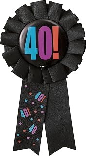 Unique Party Birthday Cheer 40th Birthday Award Ribbon
