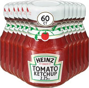 HEINZ Ketchup Single Serve Roomservice Jar, 2.25 oz. Container (Pack of 60)
