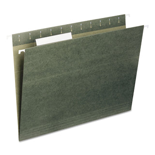 Hanging File Folder with Tab by SMEAD – 25 Count (Pack of 1), Paper, Green, Model 64035