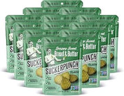 SuckerPunch Pickles in a Pouch, Sweet Bread & Butter, 3.4oz Low Calorie