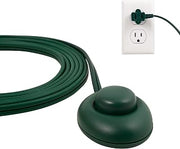 PHILIPS Plug-in Footswitch, 9 Ft, 1-Outlet Flat Plug Extension Cord | Flat Extension Cord with Switch ON/Off, 2 Prong Extension Cord, 120V Long Extension Cord, 1 Pack, Green, 1 Pack, SPS1036GF/27