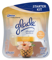 Hawaiian Breeze Glade Plugins Scented Oil Starter Kit – 1 Count (Pack of 1), Pack of 4, Model 73099
