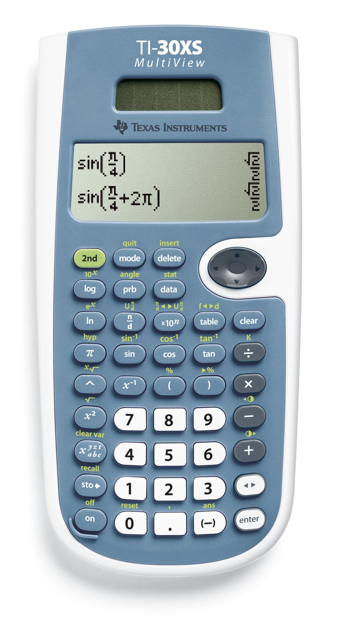 TI 30 XS MultiView Pocket Scientific Calculator by Texas Instruments – Small, Plastic, Green, Model TI-30XSMV