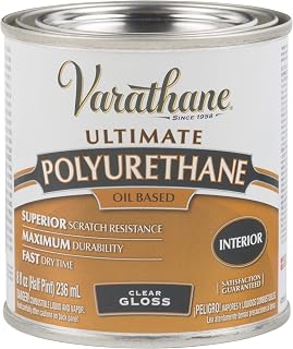 1/2 pt Rust-Oleum 9061H Clear Varathane Oil-Based Interior Ultimate Polyurethane, Gloss