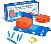 hand2mind Place Value Frame with Base Ten Blocks, Ages 5+