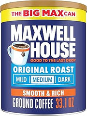 MAXWELL HOUSE Ground Coffee, Original Roast, 33.1 oz Canister