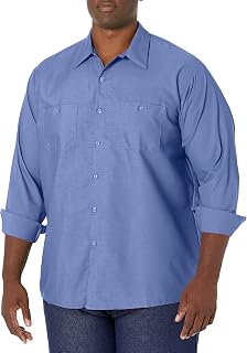 Red Kap Long Sleeve Industrial Solid Work Shirt Petrol Blue Small - 5 Pack