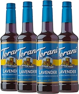 Torani Sugar Free Lavender Flavored Drink Syrup, 25.4 fl oz, 4 Pack