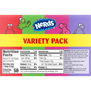 Nerds 1.65 Ounce (Pack of 6) / Dual Variety Grape & Strawberry, Watermelon & Cherry (6 Count) / Assorted Hard Candy