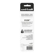Vision Rollerball Pens by Uni-Ball – 1 Count (Pack of 1), Plastic, Black, Model 1824106