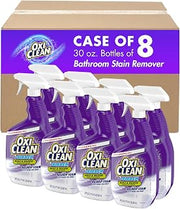 OxiClean Bleach, Bathroom Stain Remover No Drip Foam, 30 Fl. Ounces (Pack of 8)