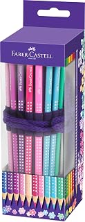 Faber-Castell Sparkle 201738 Colouring Pencils in High-Quality Pencil Roll Pack of 21