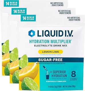 Liquid I.V. Sugar Free Hydration Electrolytes, Lemon Lime, 42 Count