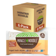 Angel Hair Pasta - Plant Based Shirataki Noodles by Miracle Noodle – 3.5 Ounce (Pack of 12), Angel Hair, Pack of 12, Model MNA