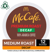 McCafé Decaf Premium Medium Roast K-Cup Coffee Pods (12 Pods) by McCafe – 12 Count (Pack of 1)