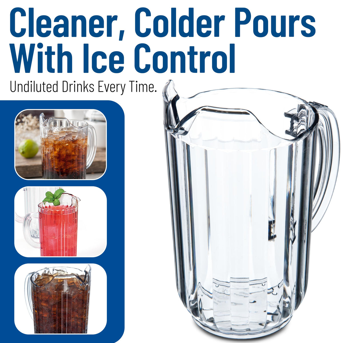 Carlisle FoodService Products Clear / 48 Ounces / Polycarbonate Jugs