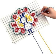 edxeducation Junior String Art, 2 Baseboards, 8 Laces and 4 Colors