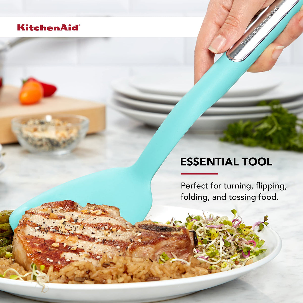 KitchenAid Aqua / One Size / Silicone Spatulas