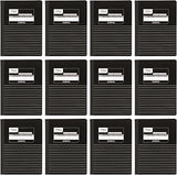 Mead Composition Books, Notebooks, Wide Ruled Paper, 100 Sheets, Comp Book, Black, 12 Pack (38603)