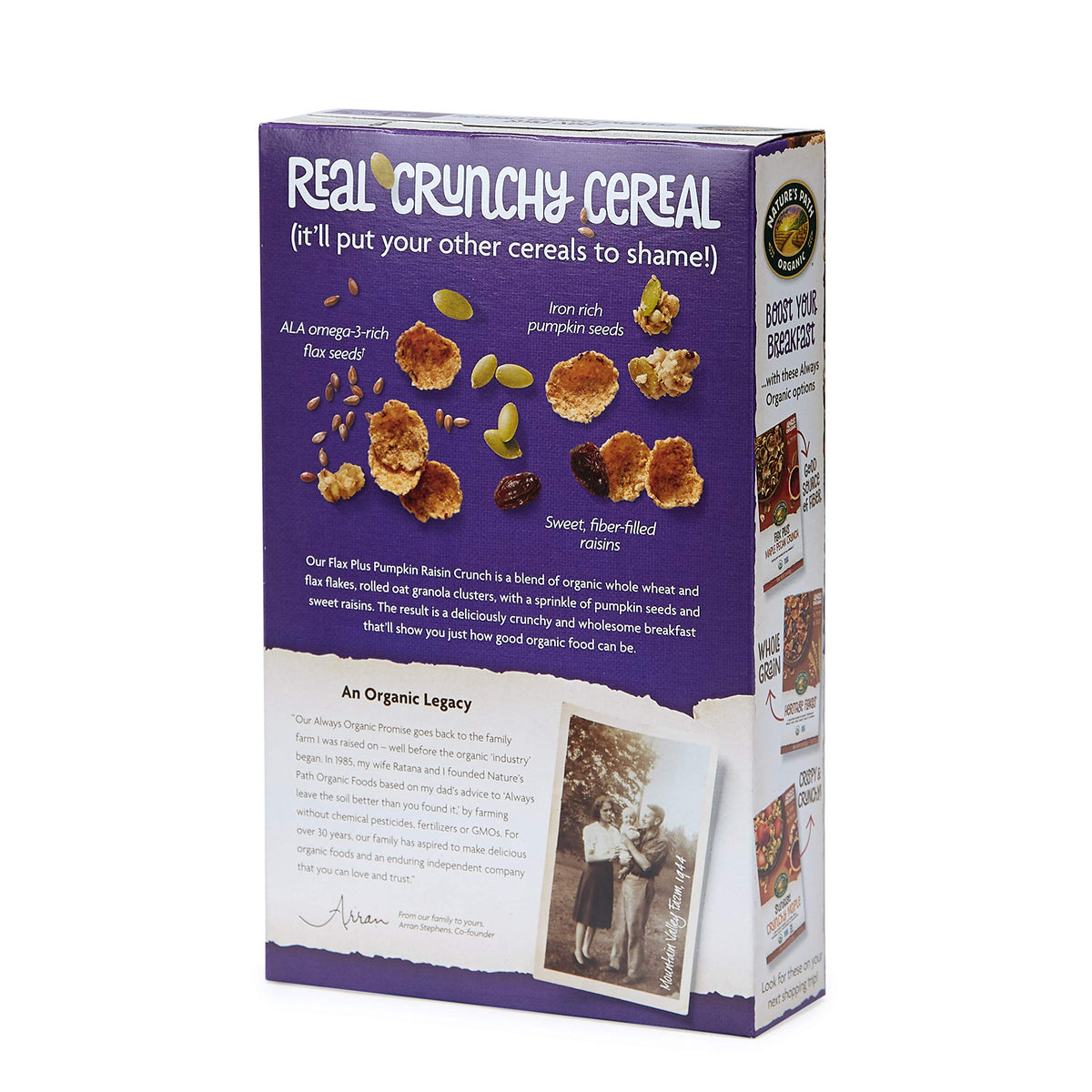 Nature's Path Pumpkin Raisin Crunch / 12.3 Ounce (Pack of 2) / 1 Cold Cereal