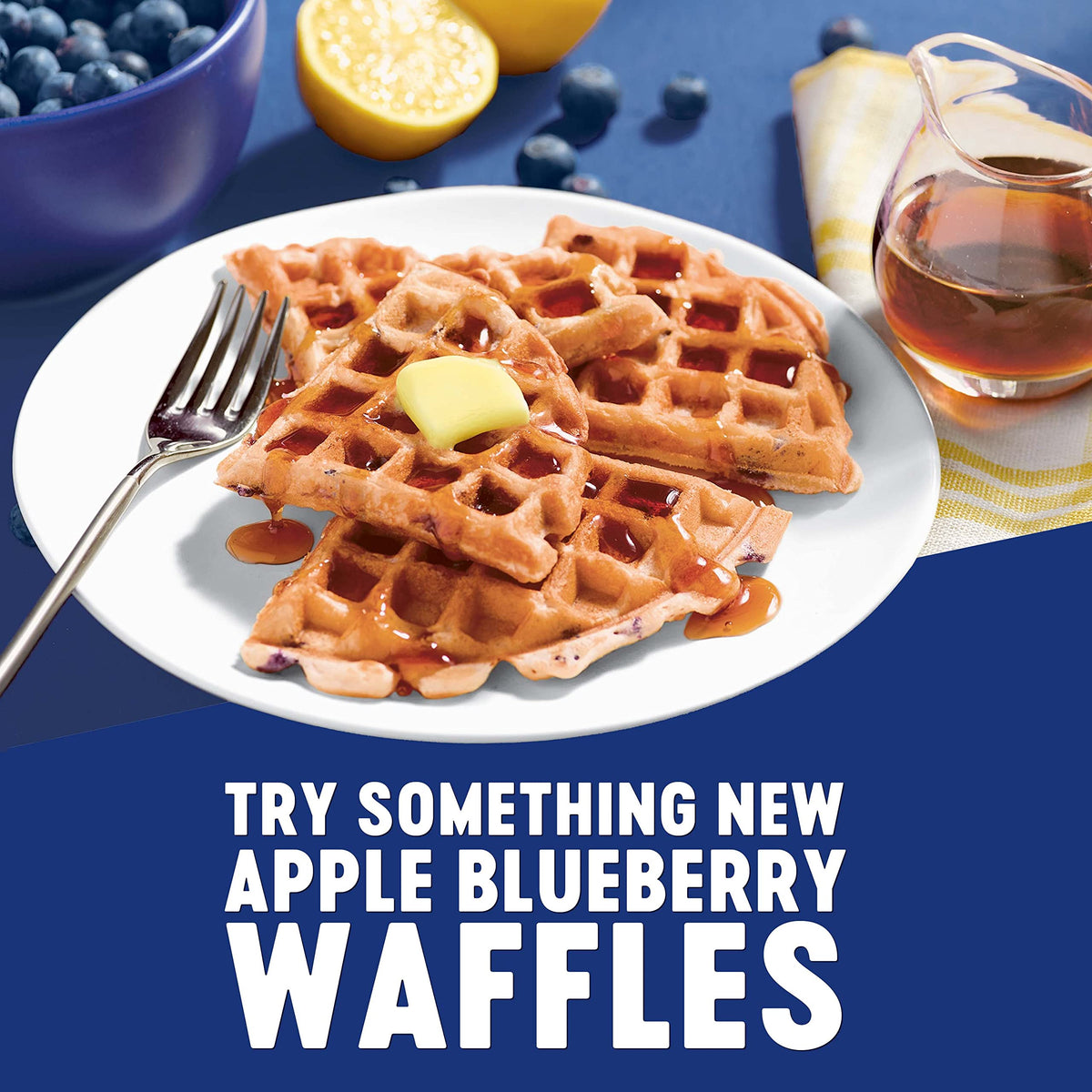 Krusteaz Blueberry / 25.2 Ounce (Pack of 3) / 3 Pancakes & Waffles