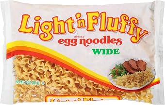 Light 'n Fluffy Wide Egg Noodles 12 oz (Pack of 12)