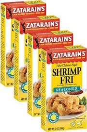 Zatarain's Seasoned Shrimp Fri Seafood Breading Mix, 12 oz (Pack of 4)