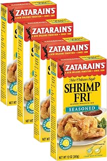 Zatarain's Seasoned Shrimp Fri Seafood Breading Mix, 12 oz (Pack of 4)