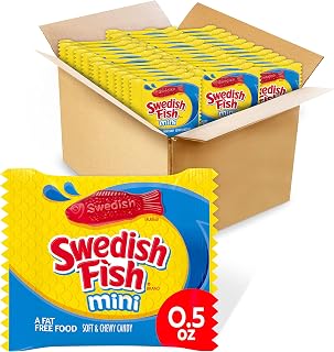 Swedish Fish Mini Soft & Chewy Candy, 576 Total Snack Packs (24 Bags)