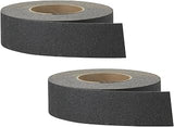 3M Safety-Walk Heavy Duty Anti Slip Tape, 2 in x 60 ft, Black Slip-Resistant Tread for Stairs, Steps, Ladders - Adheres Without Wrinkling, Curling or Lifting, Easy Application, 2-Pack