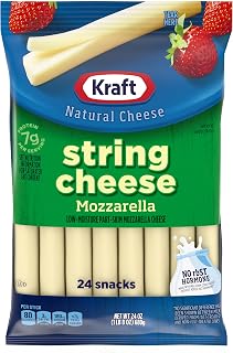 Kraft String Cheese Mozzarella Cheese Snacks (24 ct Sticks)