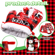Qinyoung Christmas Oven Mitts and Pot Holders Set, 48 Pieces, Buffalo Plaid