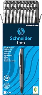 Schneider Loox 135501 Ballpoint Pens Black Pack of 20 with 775 Refill Black