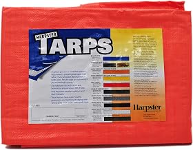 High Visibility Orange Tarp 3.3 OZ., 6'x20'