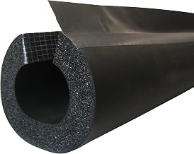 K-Flex 6RXLO100068 NBR/PVC Insul-Lock DS Tube with PVC Overlap Tape, 3/4" Nominal Insulation ID, 6' Length, 1" Wall Thickness, Black (Pack of 13)