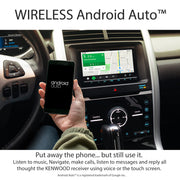 6.8" CD/DVD Receiver w/Apple CarPlay and Android Auto by Kenwood – 6.75 inches(diagonal), Black, Model DDX9907XR