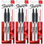Retractable Permanent Markers by Sharpie – 1 Count (Pack of 6), Black, Pack of 3, Model 32724PP3PK