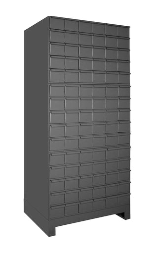 90 Drawer Cabinet 11 ASY. Unit by Durham – 34 x 12.25 x 68.375 inches, Blend, Grey, Model 026-95