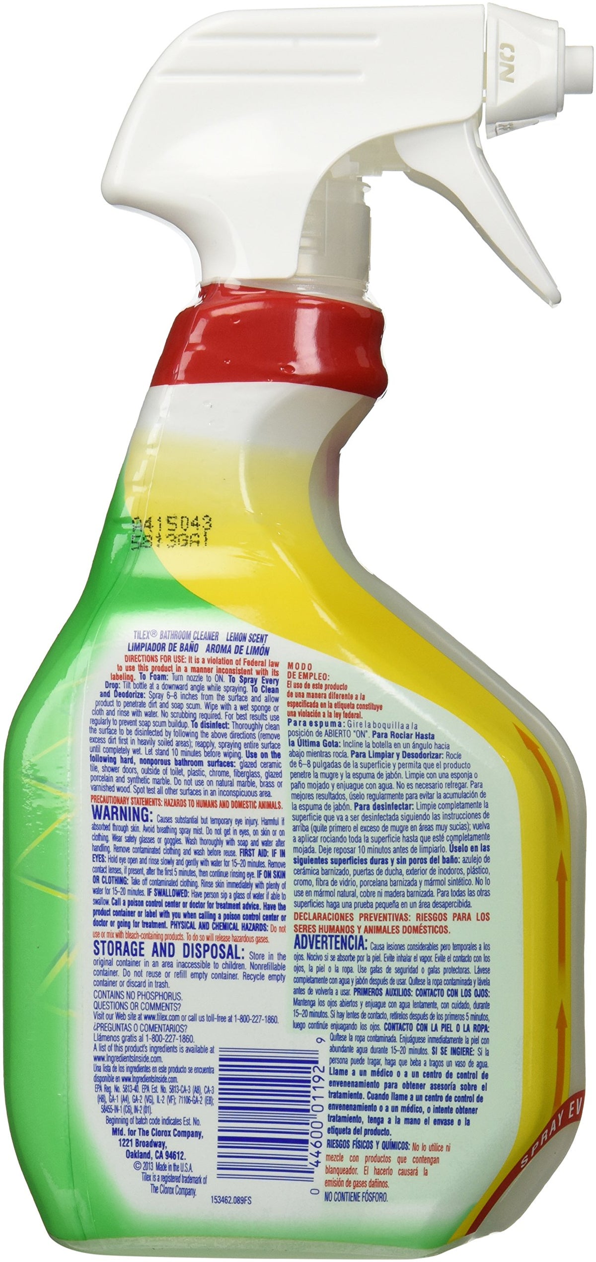 Bathroom Cleaner by Tilex – 32 Ounce (Pack of 1), Ceramic, Green, Model CLO35604CT