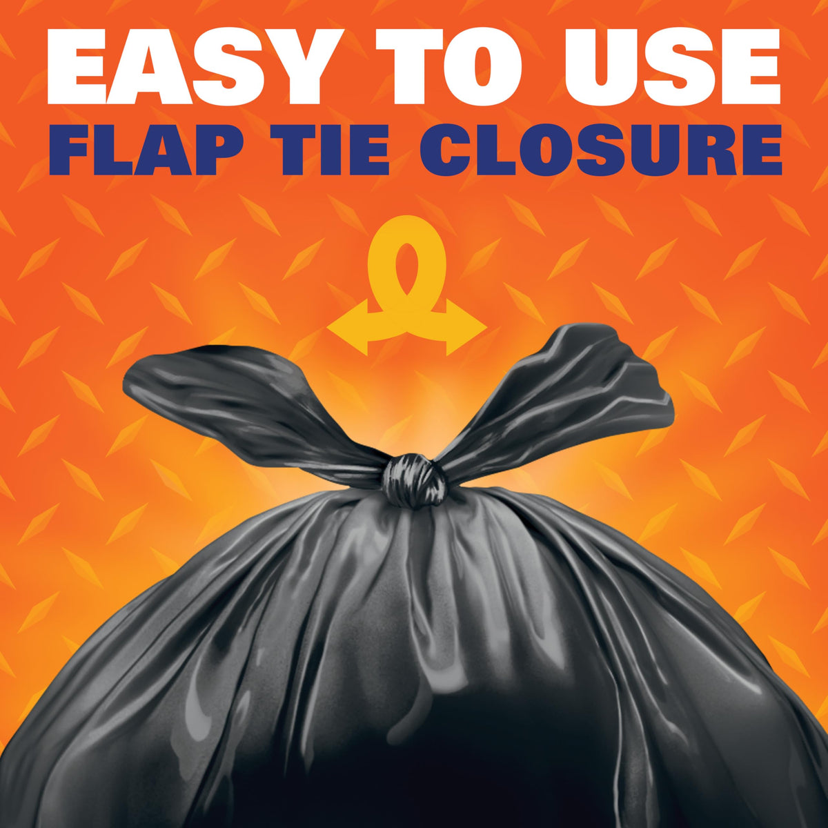 Easyflaps Multipurpose 30 Gallon Large Trash Bags by Hefty – 40 Count (Pack of 1), 30.0 gallons, Plastic, black, Model PCTE27744