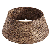 Sweetcrispy Tree Collar, 24 Inch Woven Hyacinth, Brown