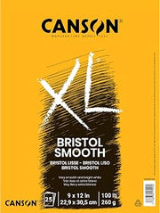 Canson XL Series Bristol Paper Pad, Smooth, 9x12 in