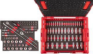 TEKTON 1/4, 3/8 Inch Drive 6-Point Socket Ratchet Set, 105-Piece | OLB91301