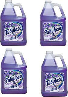 Fabuloso All-Purpose Cleaner Liquid Solution, Purple, Lavender Scent YkGhJj, 4Pack (128 Oz)